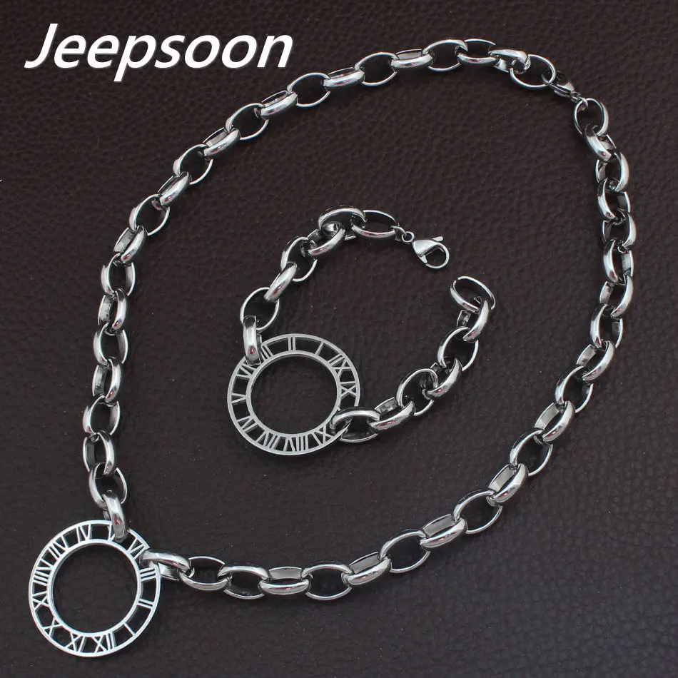 Комплект из колье и браслета нержавеющей стали | Украшения аксессуары