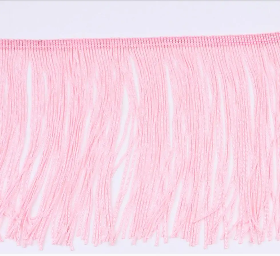 Light Pink 15 см в ширину, 1 ярд золотые кисточки бахрома кружевные планки DIY Швейные сцены свадебное платье ленты штора ручной работы украшения стола - Цвет: Light Pink