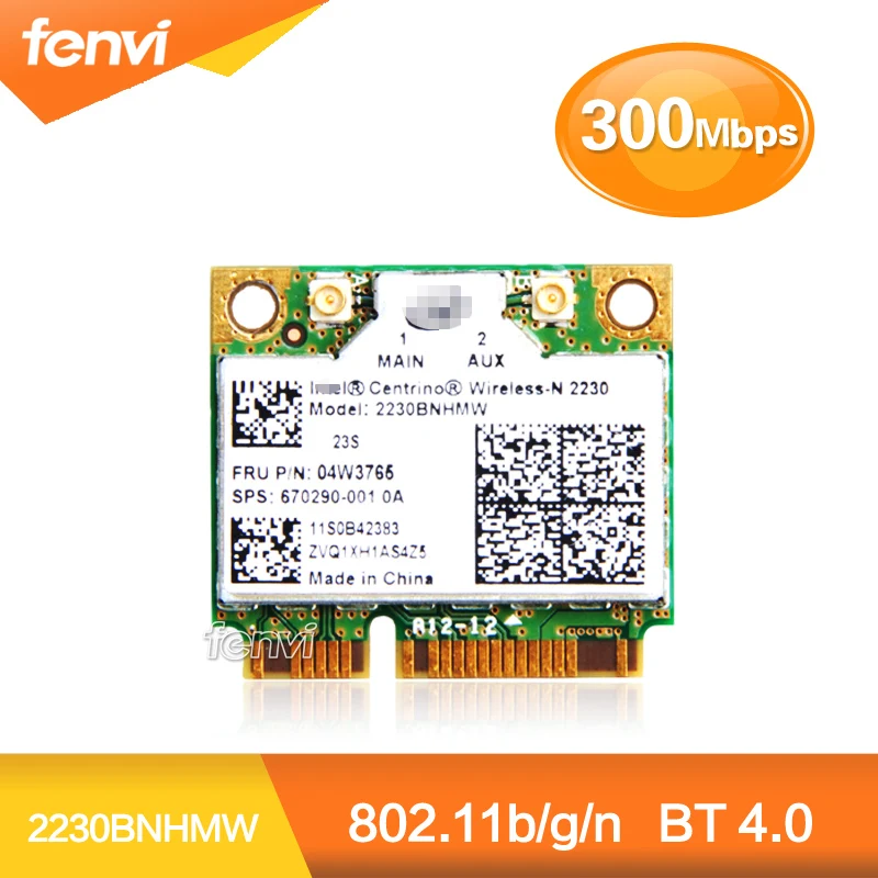 Ноутбук сетевой адаптер для Intel Centrino Беспроводной n 2230 WIFI Bluetooth 4.0 300 Мбит/с Mini pci e WWAN