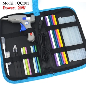 Набор клеевого пистолета, Электрический термоплавкий клей, инструменты для ремонта, профессиональный DIY 110-220 В 20 Вт с палочками в подарок