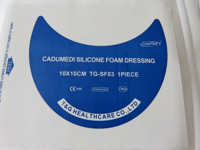 1pcs 10cm*10cm 5mm medical silicone gel foam dressing foam bedsore pad pressure sore wound exudate absorption paste thickening