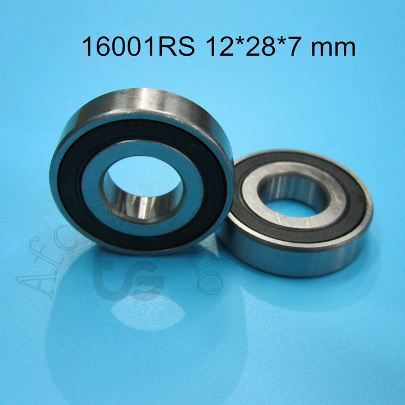 16001 16001zz 16001RS 12*28*7(mm) 1Piece bearing ABEC-5 Metal rubber sealing type chrome steel deep groove bearing