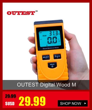 OUTEST GM610 цифровой ЖК-дисплей Дисплей Деревянные Измеритель влажности Датчик влажности тестер Лесоматериалы влажной детектор гигрометр