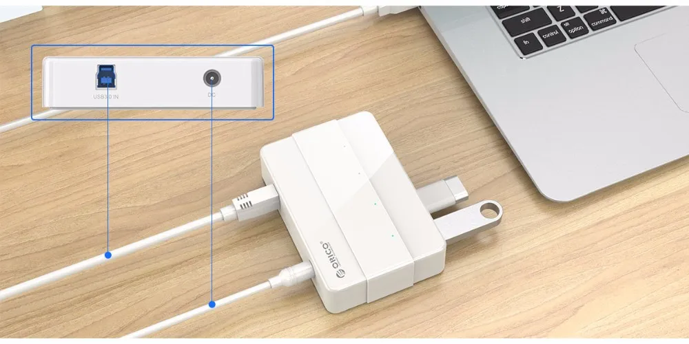 ORICO H4928-U3 4 порта USB3.0 концентратор для Windows XP/Vista/7/8/10/Linux/Mac OS