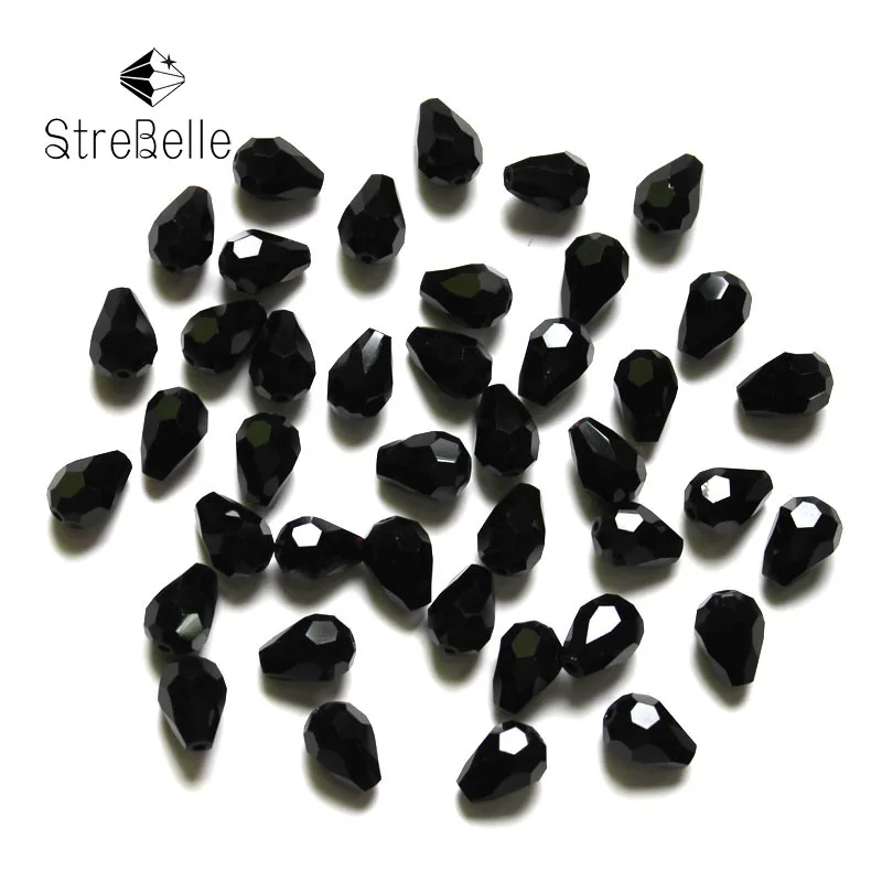 100 шт. граненые стеклянные бусины StreBelle 10x7 мм для изготовления ювелирных изделий