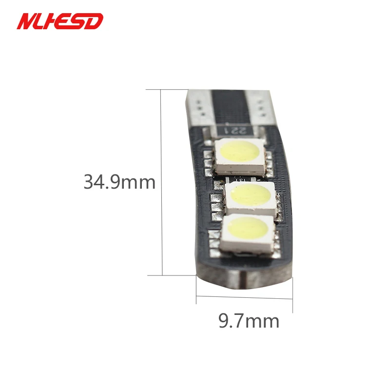 100 шт. T10 6SMD 5050 с can bus W5W 6 светодиодный DC12V никаких повреждений при нормальном