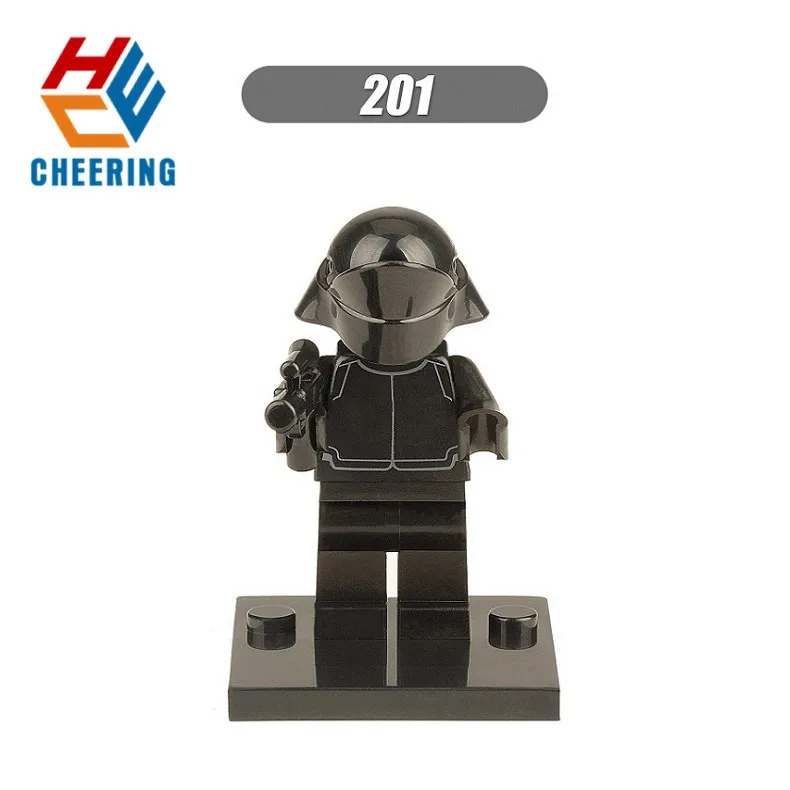201 Without Box Одиночная строительных блоков космический The Force Awakens Chewbacca Kylo Ren Han Solo подарок фигурки Кирпичи игрушки для детей X0104 - Цвет: 201 Without Box