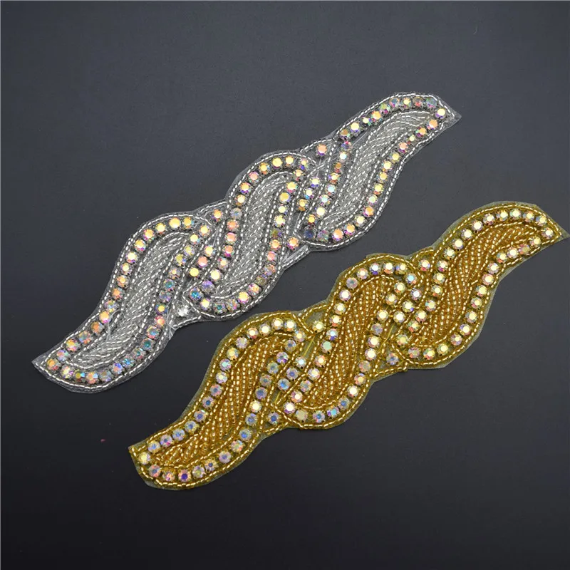 2 шт. свадебная Аппликация с кристаллами|applique patch|rhinestone wedding appliquespatches patches |