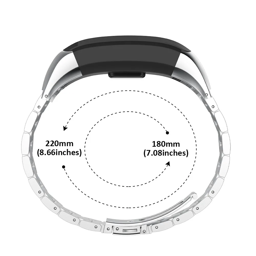 Сменный ремешок из нержавеющей стали для Vivosmart HR Band с инструментами и винтами