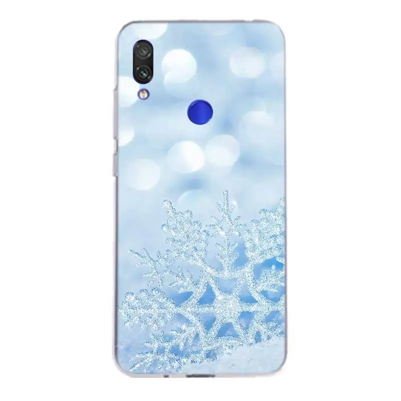 Зимний чехол с изображением снежных цветов для Xiaomi redmi Note 7 Pro 6 5 4 чехол для Xiomi redmi 4 4A 4X5 Plus 5A 6 6A силиконовый чехол