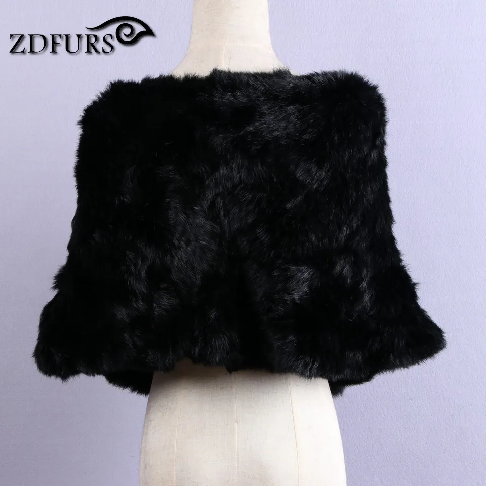 ZDFURS* Свадебное платье из натурального кроличьего меха, шаль, палантин, накидка на свадьбу зимняя накидка вязаный Кролик пасхальные яйца меховая накидка свадебный плащ; накидка