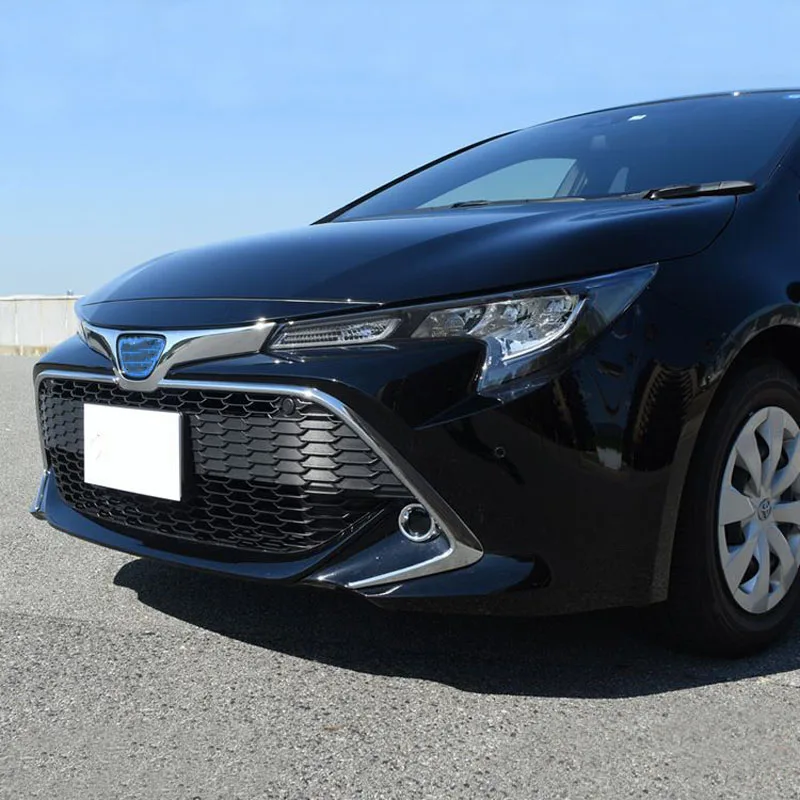 Для Toyota Corolla E210 Sport хэтчбек Auris ABS Хромированная Автомобильная Передняя Центральная решетка Gird полоса накладка