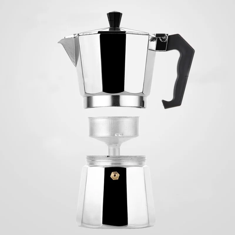 Алюминий Moka Кофеварка Mocha итальянский топ Moka Cafeteira Expresso латте плита фильтр кофе горшок Перколятор