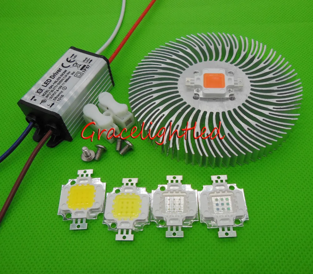Светодиодный чип полного спектра 10 Вт UV 395 425nm IR 840 940nm теплый белый натуральный