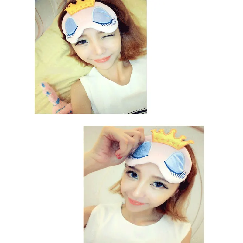 3D мягкая маска принцессы для сна, путешествий и отдыха, накладка для закрытия глаз, игрушка по мотивам аниме для детей.