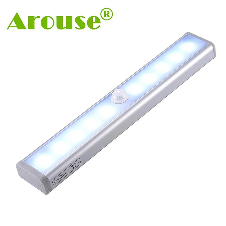 Вызывают ночник движения Сенсор огни 10 светодиодный S Беспроводной гардероб