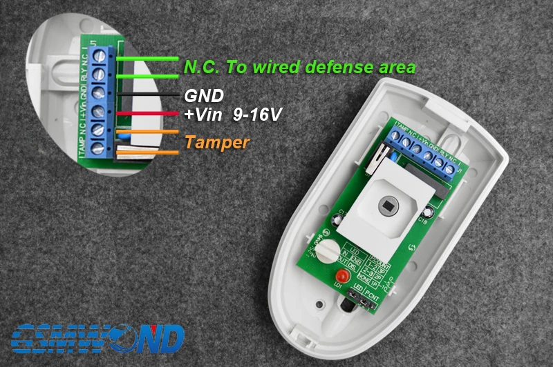 Проводной инфракрасный датчик движения из pir детектор, проводной RFI EMI ESD Защита от молнии PCB легкий замок для системы сигнализации