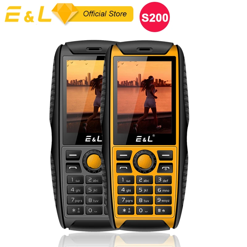 E & L S200 Мобильный Телефон IP68 FM радио прочный клавиатура телефон 2G GSM Dual Sim телефоны