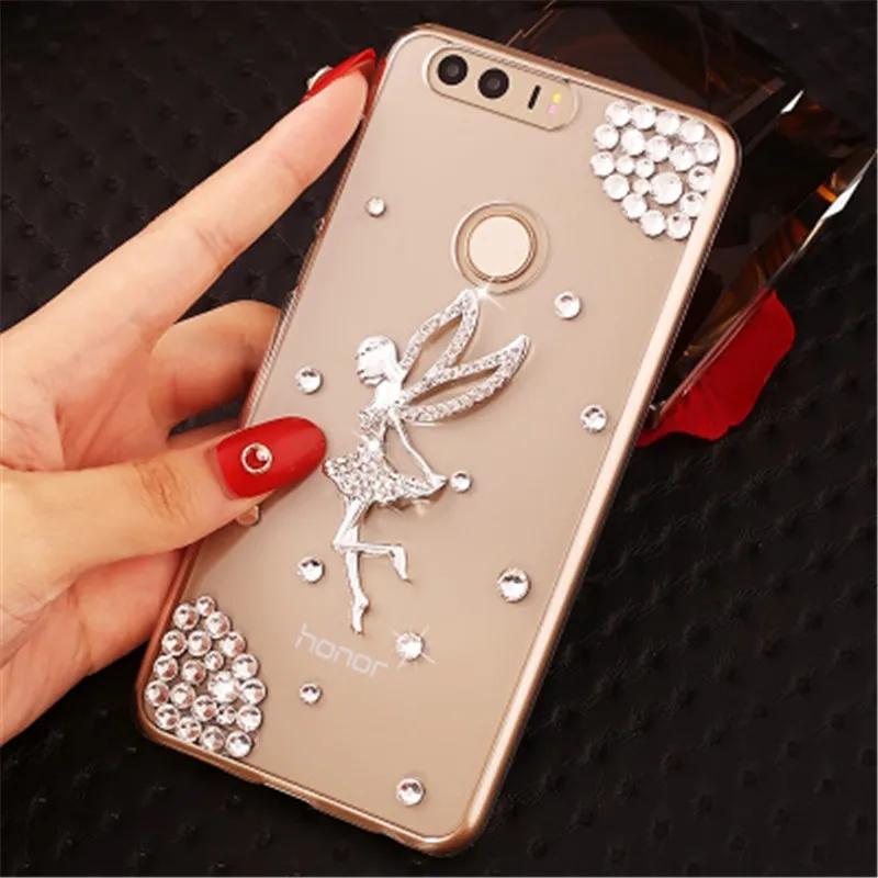 Y5 Y6 Y7 Prime 2018 Bling Diamond phone Cover Case For Huawei Honor 20 10 lite 9X 8A 8C 8X 8S V20 V10 P Smart Z 2019 pro |