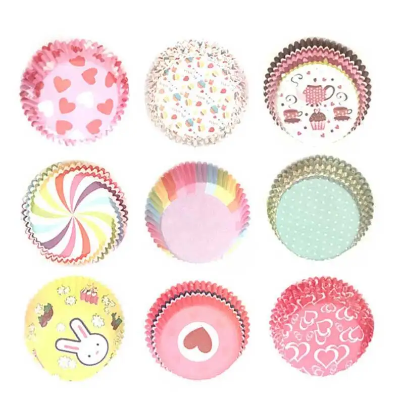 100 шт. 5 см маленькая мини чашка для кексов бумажные ящики чашки торта лоток яиц