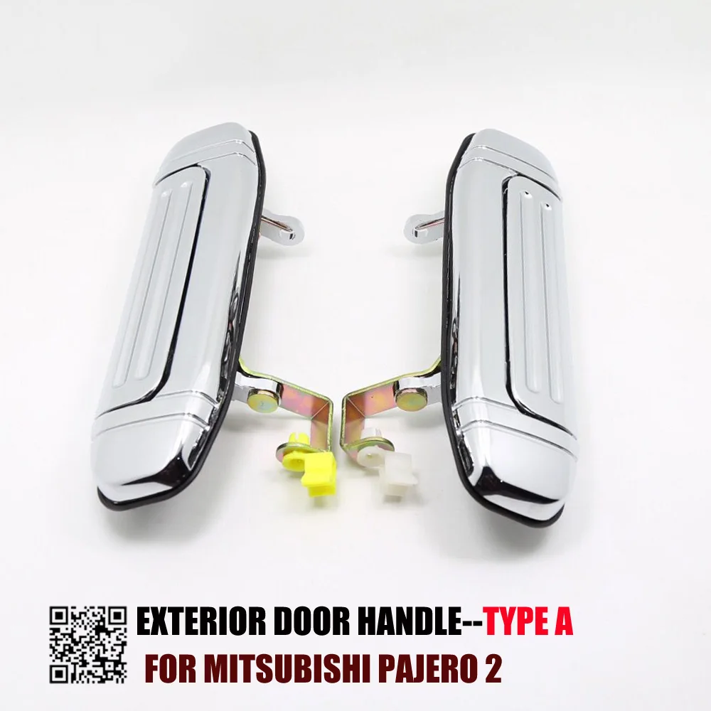 Хромированная дверная ручка типа А для Mitsubishi Pajero 2 аксессуары V31 V32 V33 V43 V44 V45 V46 1991