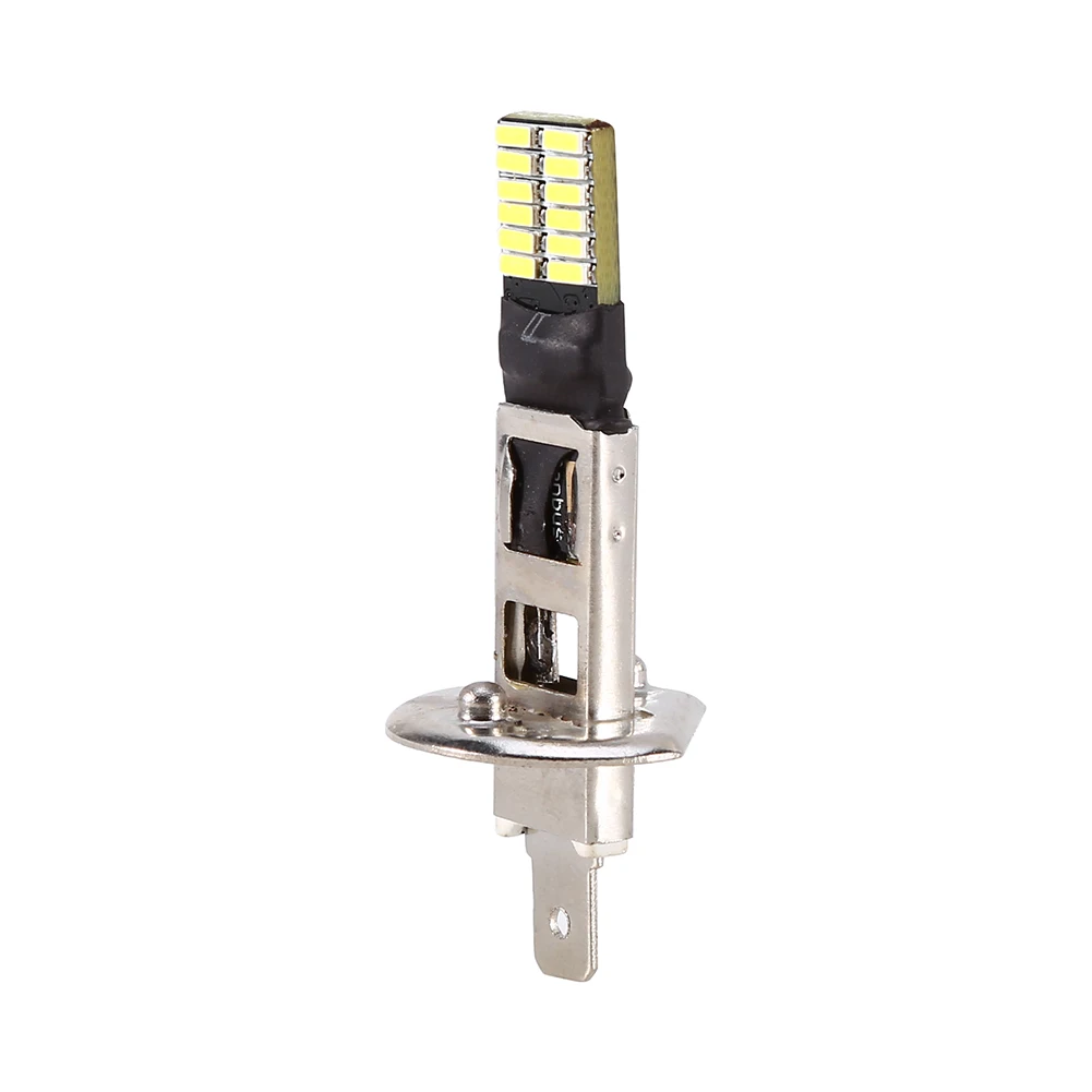 1 шт. автомобиль H1 24-SMD-4014 лампы Противотуманные фары Дневные ходовые огни светильник лампы поворот Парковка лампы 12V 6500K белый светодиодный