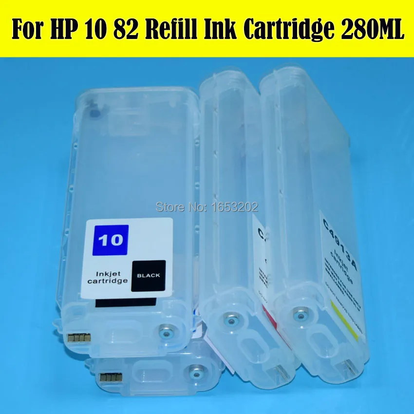 2 комплекта заводская цена принтер чернильный картридж для HP 10 82 C4844A/C4911C4913A