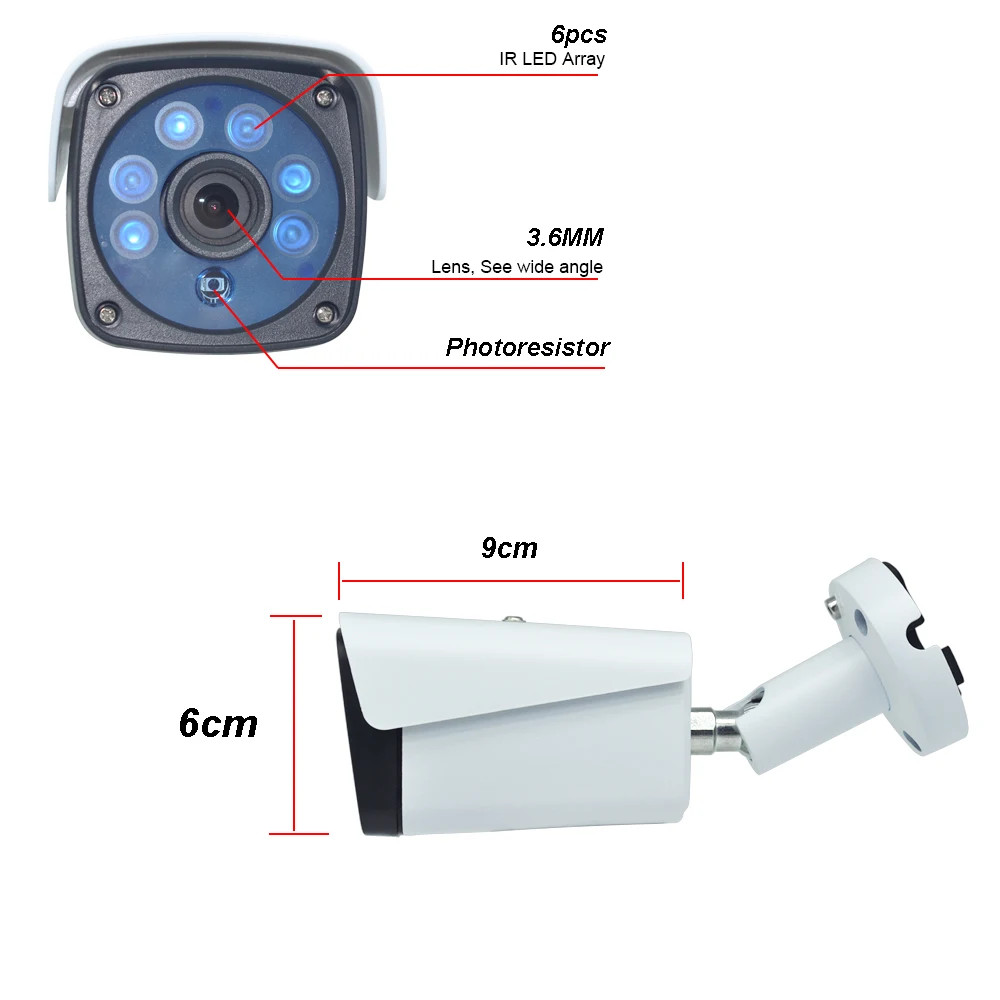 OUERTECH 5 мегапикселей XVI/TVI/CVI/CVBS/AHD в 1 AHD камера CCTV bullet наружная Водонепроницаемая Мп