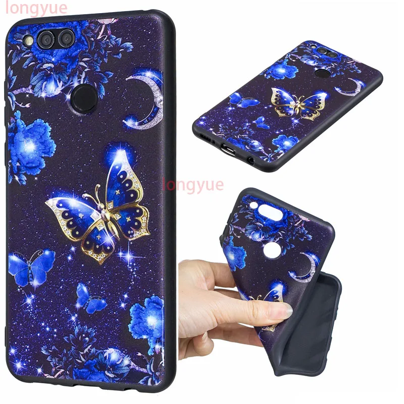 Case For Huawei Honor 7X Cover 3D Cute Bags Soft Silicone TPU Phone Cases |