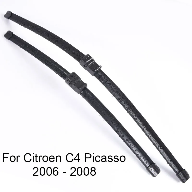 2006-2008 Щетки стеклоочистителя лобового стекла для Citroen C4 форма 2006 2007 2008 2009 2010 2011 2012 до Резина стеклоочистителя лобового стекла автомобиля - Цвет: 2006-2008