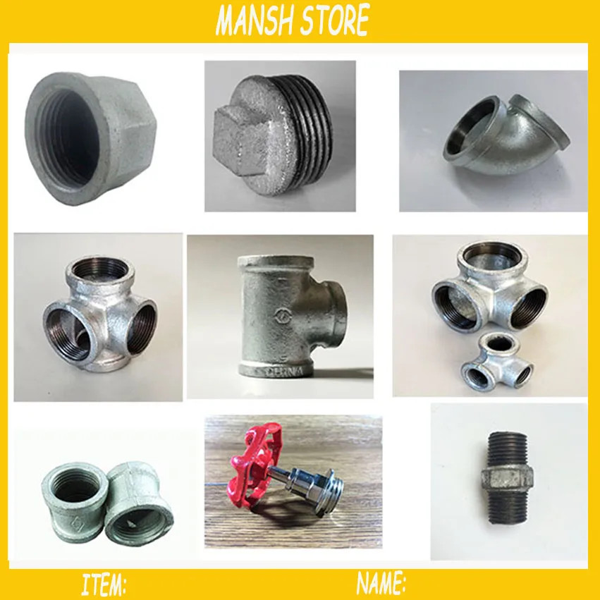 2 шт./лот DN15 фитинги для труб diy мебельные аксессуары винтажный фланец коленчатый