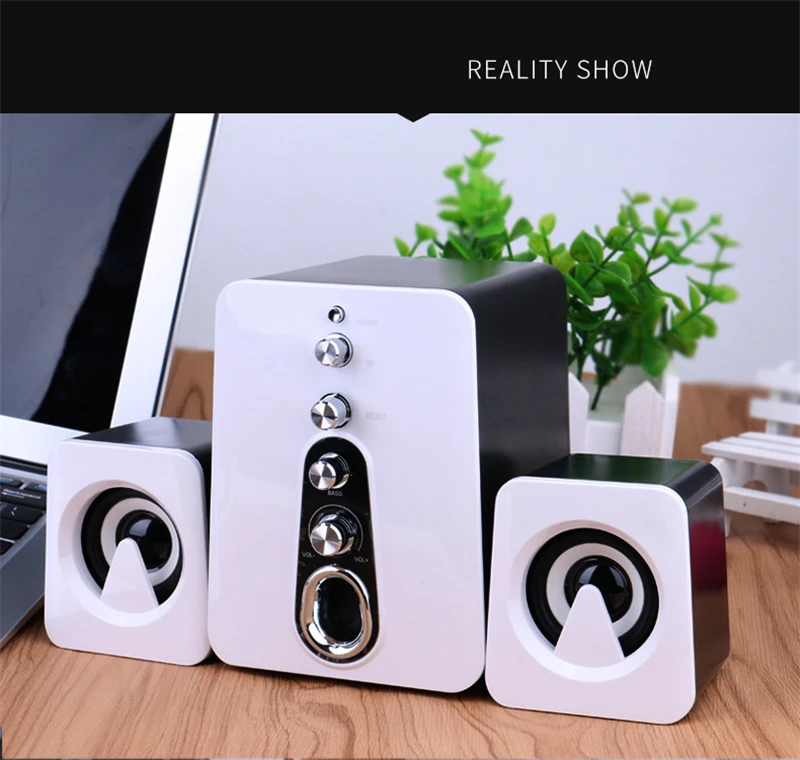 Мультимедийные компьютерные колонки USB power HiFi настольные компьютерные колонки высокое качество стерео ноутбук портативный USB Сабвуфер