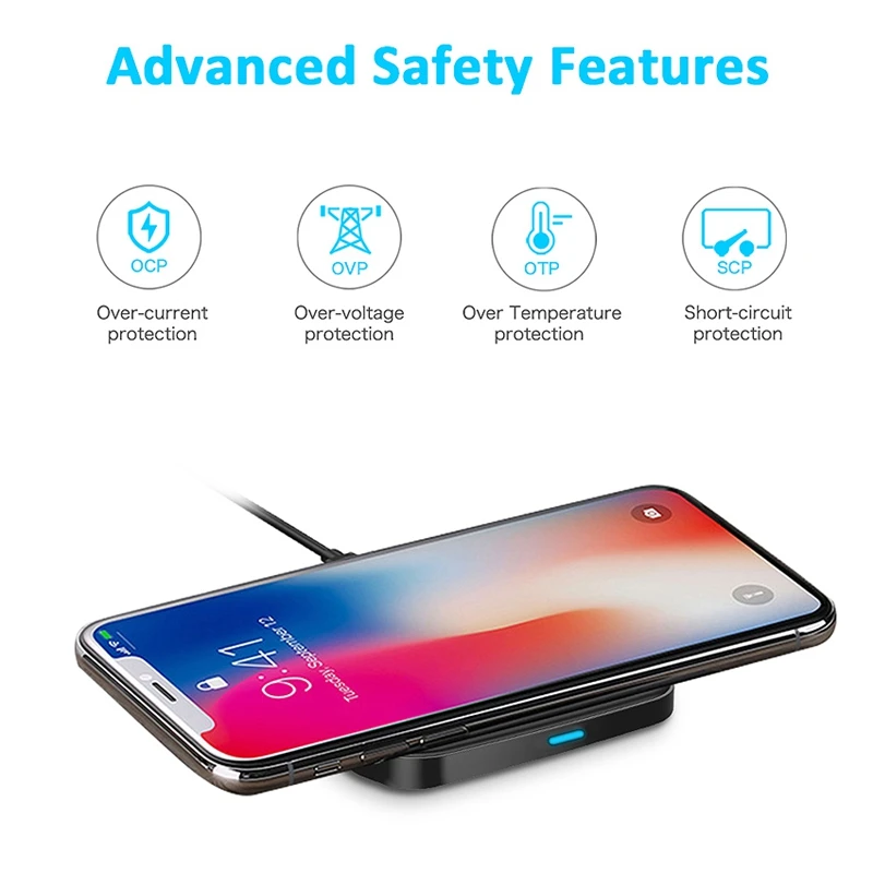 Choetech Usb Type C Qi Беспроводное зарядное устройство для Iphone 7 6S 8 Plus Samsung Galaxy S8 |