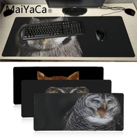 maiyaca personalized cool fashion owl black background high speed new mousepad large gaming mouse pad locking computer desk mat
