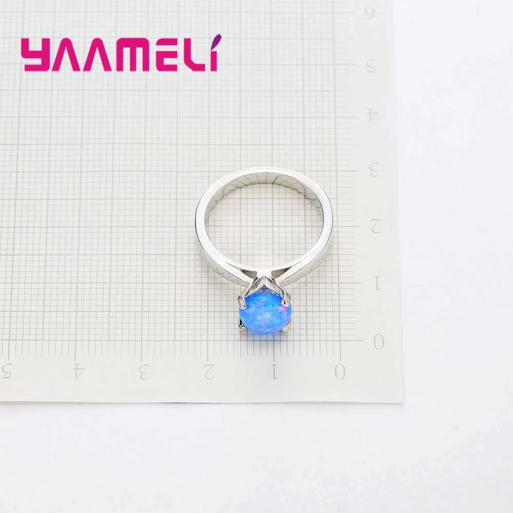 Женское кольцо из серебра 925 пробы с опалом | Украшения и аксессуары