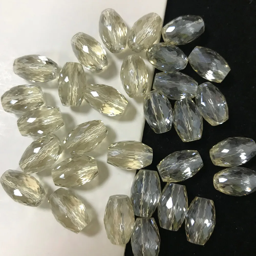 50pcs 8x12mm Drum Drop Bicone Austria Crystal beads Charm loose spacer Beads DIY Earrings necklace hadicraft bracelet jewelry | Дом и сад