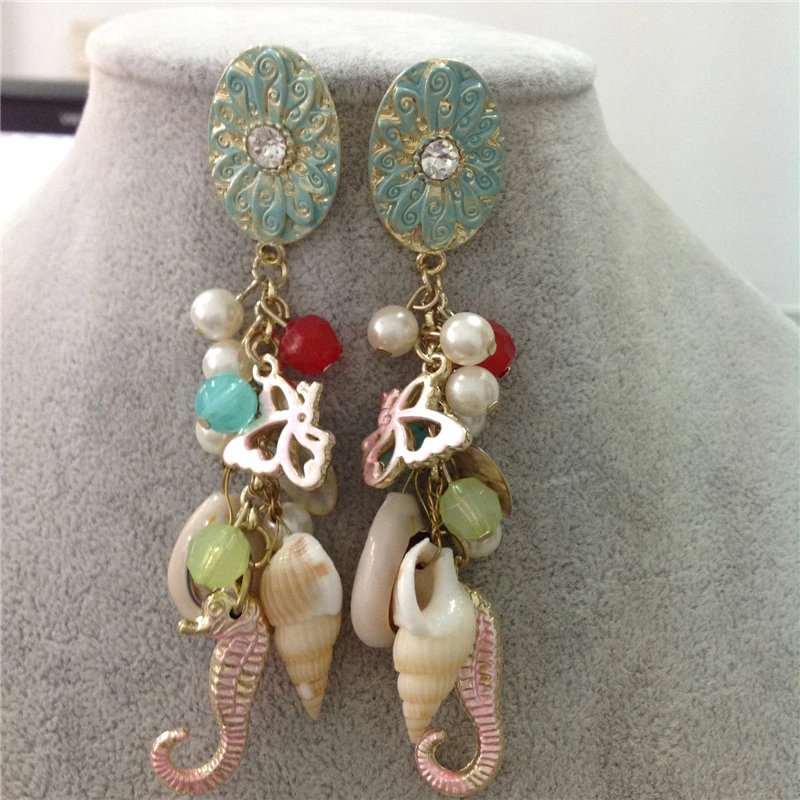 Fashion Earrings 2014 Festa Maxi Brincos Shell Grandes Foreign Trade Tail Single For Women Free Shipping | Украшения и аксессуары
