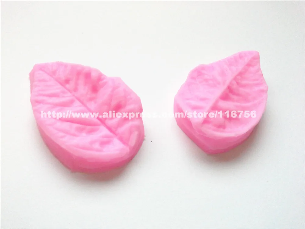 Бесплатная доставка силиконовый в форме листа пресс-форма для украшения торта