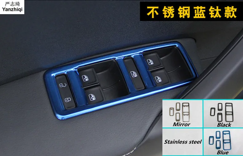 Нержавеющая сталь 4 шт./лот стекло подъемный переключатель декоративная рамка