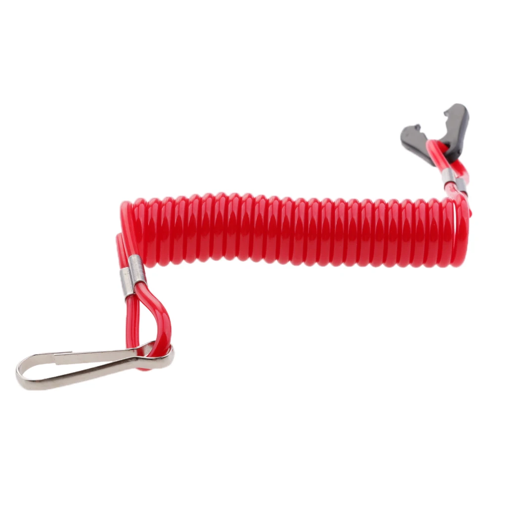 

1pc 14cm ABS Boat Engine Motor Kill Stop Switch and Safety Tether Lanyard for Honda Outboard Motors Motor Parts Accessories Red