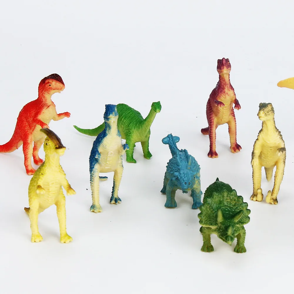 12 шт. Мини фигурки динозавров вечерние наполнители для сумок Pinata Favour подарочные обучающие игрушки