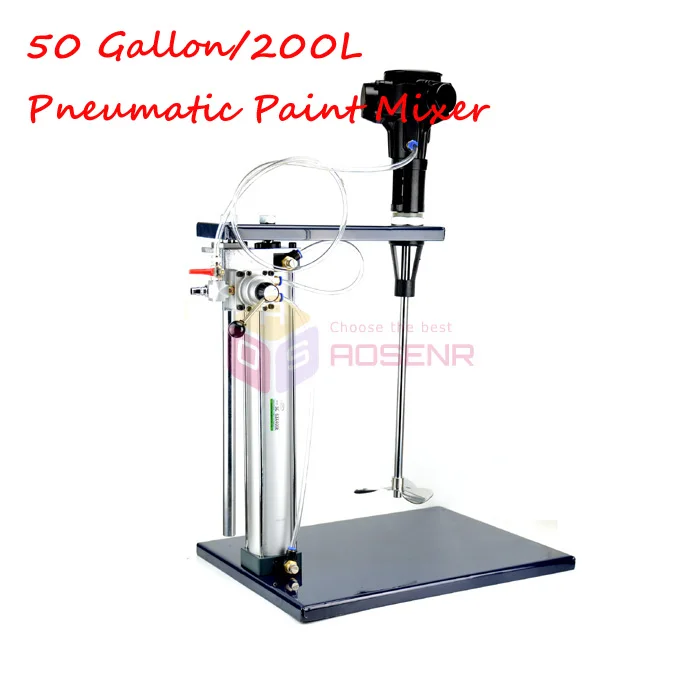 50 Gallons 200L Pneumatic Paint Mixer Ink Mixing Machine Coating Tool Blender Stirrer Blade Air Agitator Barrel Mix | Инструменты