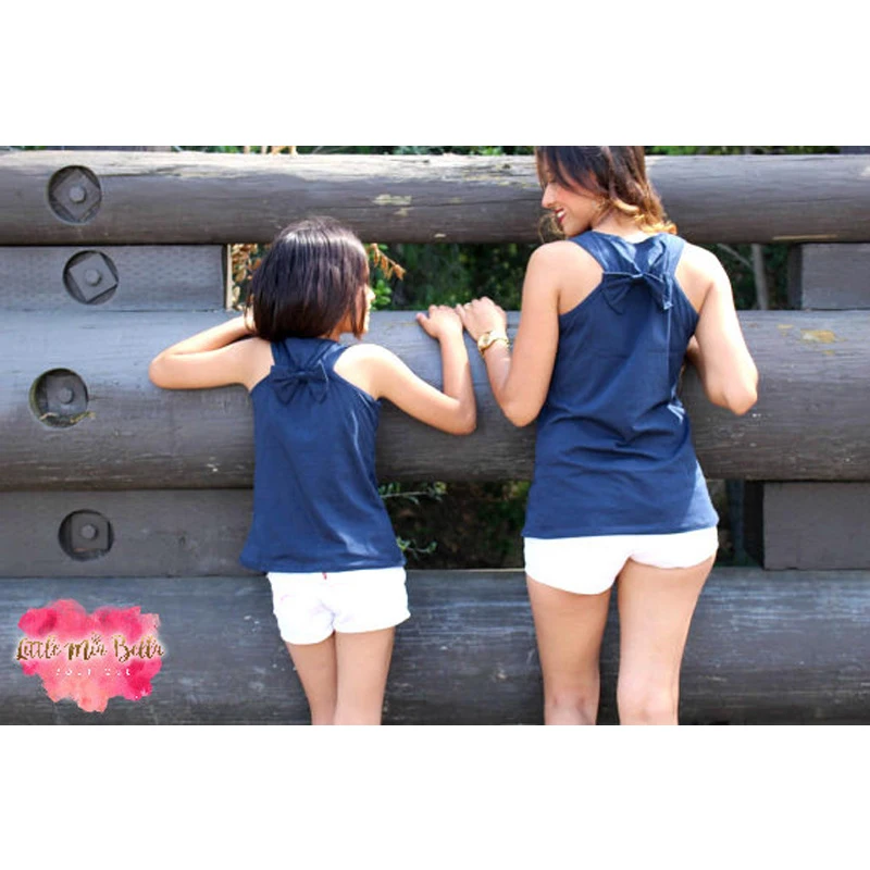 Одинаковая одежда для мамы и дочки Новинка лета 2019 Семейные комплекты футболка