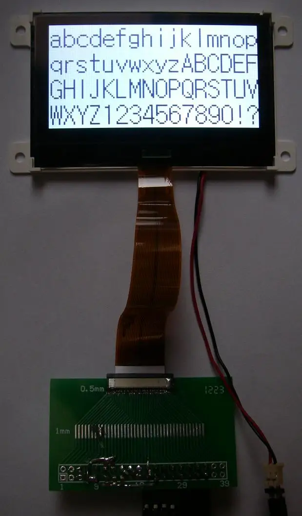 E&ampM 12864 30pin 8 Bit LCD Module Panel COG STN Screen 128*64 3.3V Digital Graphical Lattice Display Diy Kit NJU6676 ST7565 |