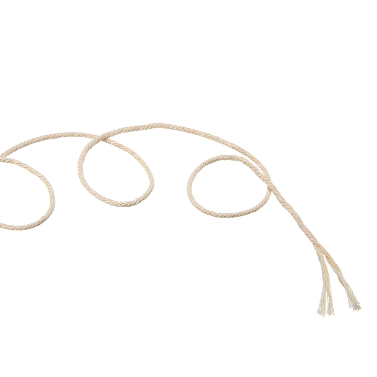 1 шт. бежевый хлопковый шнур веревка диаметром 3 мм из натурального хлопка