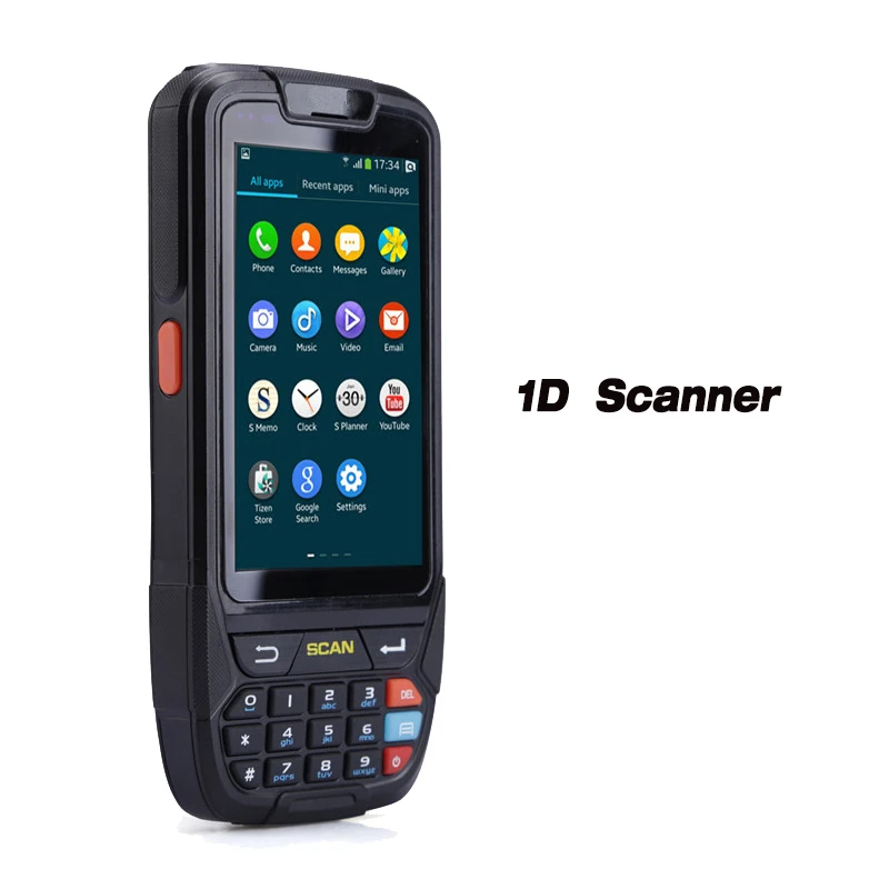 1D PDA PDA сканер штрих-кода 1D 2D Bluetooth Android портативный терминал прочный PDA беспроводной мобильный 1D сканер штрих-кода коллектор данных - Цвет: 1D PDA