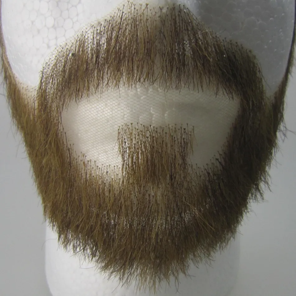 FXVIC Human Hair Handtied Lace Beard - Celebrity Moustache and Full Beard Whiskers image 6