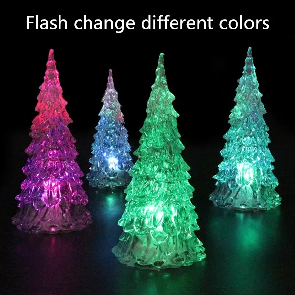 Conic tree 1 шт., 5 шт., 10 шт., 20 шт., красочные мини Люсы, светодиодный Ночной светильник на рождественскую елку, снеговик, детский подарок, рождественский светильник, s лампы, вечерние, домашний декор - Испускаемый цвет: Conic tree