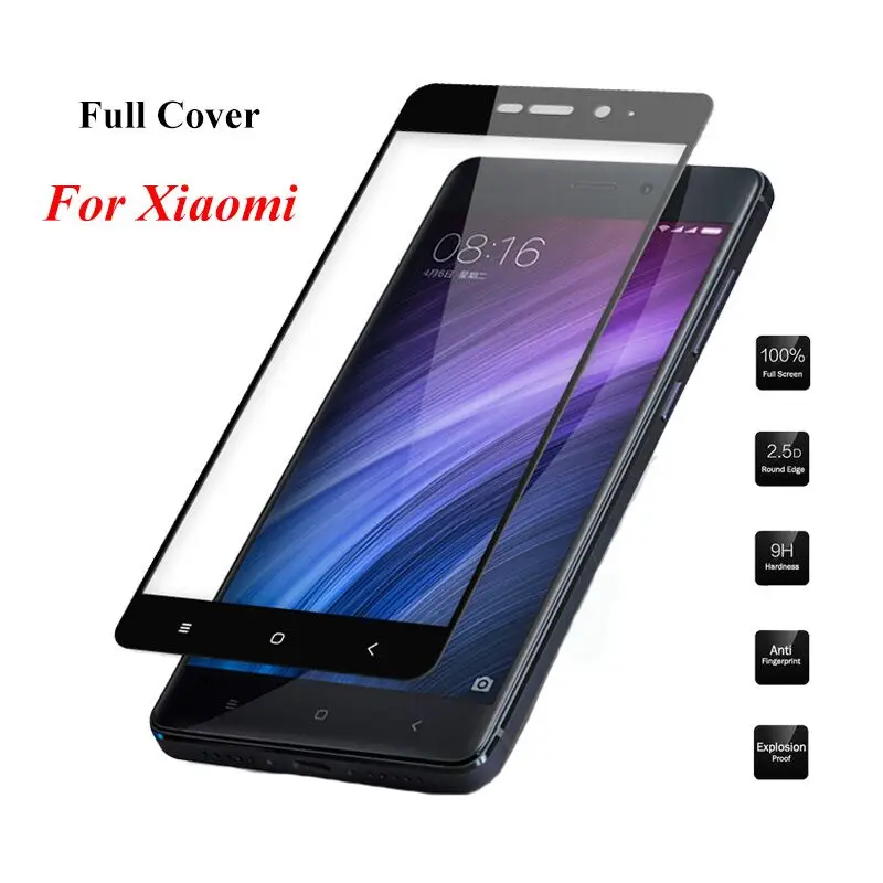 Закаленное стекло с полным покрытием для Xiaomi Redmi 5A 5 Plus 4XPRO 4A Prime Note 4X Pro Mi5X MiA1 6X A2