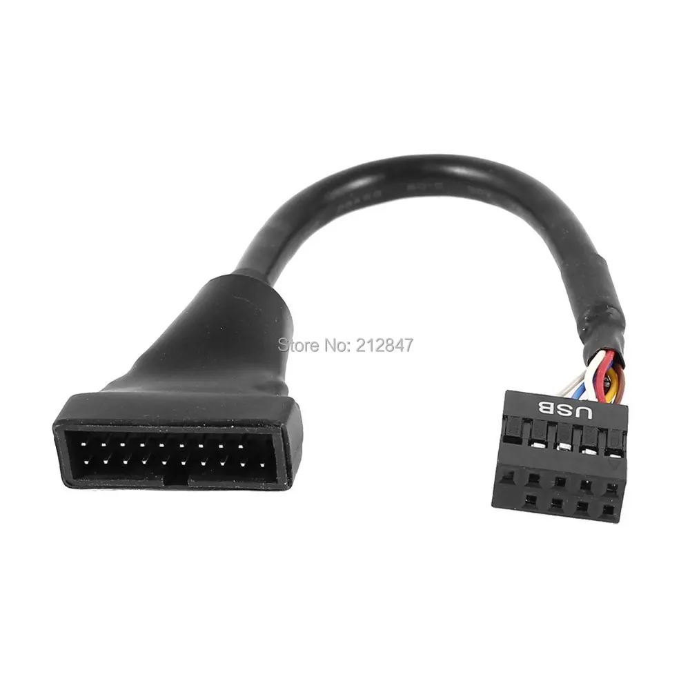 Материнская плата USB 3 0 19Pin папа к 2 9Pin Женский Внутренний кабель 6&quot|usb cable range|usb